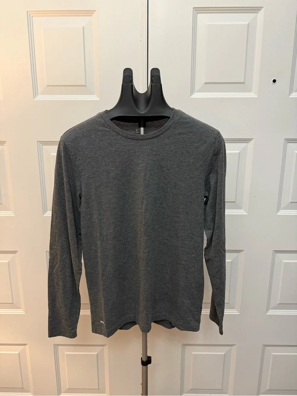 Classic Long-Sleeve Crew Tee - Charcoal Gray - Picture 1 of 4